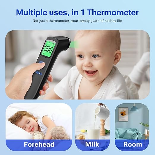 Digital Thermometer for Adults and Kids, Fast Accurate Thermometer with Fever Alarm 1S Reading