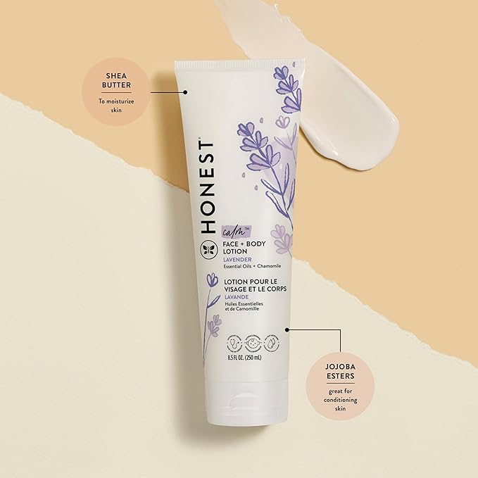 The Honest Company 2-in-1 Cleansing Shampoo + Body Wash and Face + Body Lotion Bundle | Gentle for Baby 18.5 fl