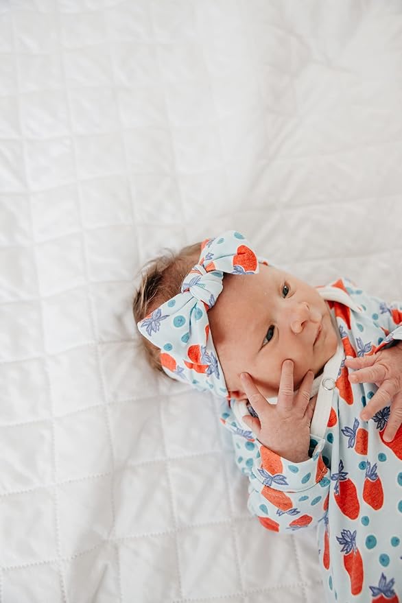 Copper Pearl Baby Bows: Stylish Headbands for Baby Girls, Premium Soft and Stretchy Baby Headbands