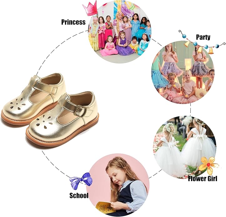 Felix & Flora Toddler Little Girl Mary Jane Dress Shoes
