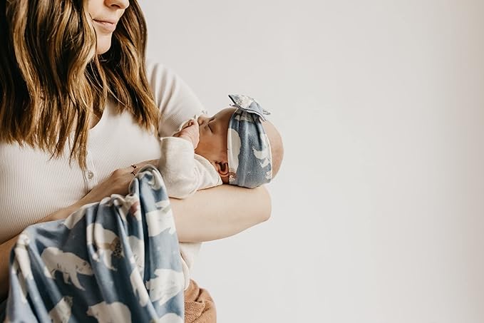 Copper Pearl Baby Bows: Stylish Headbands for Baby Girls, Premium Soft and Stretchy Baby Headbands