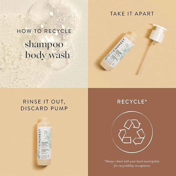 The Honest Company 2-in-1 Cleansing Shampoo + Body Wash | Gentle for Baby 10 fl
