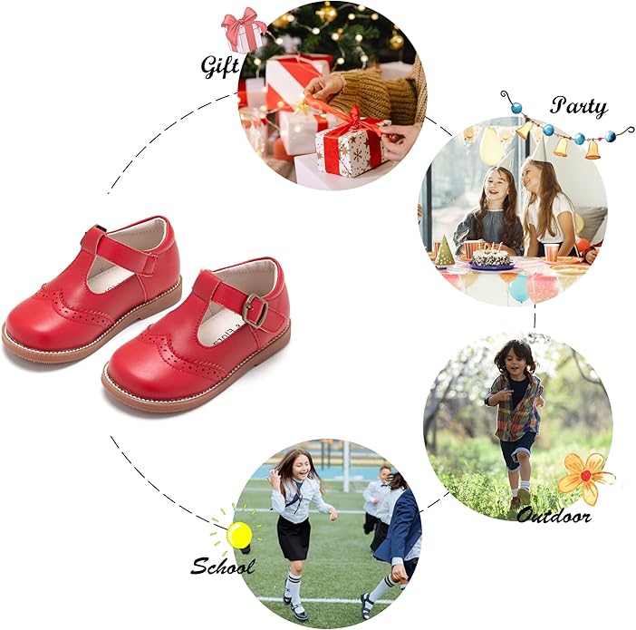Felix & Flora Toddler Little Girl Mary Jane Dress Shoes