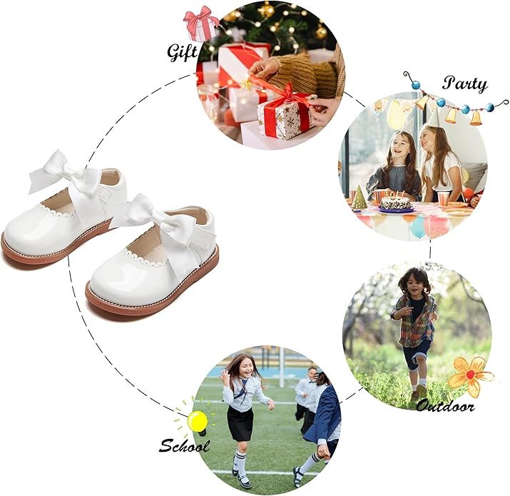Felix & Flora Toddler Little Girl Mary Jane Dress Shoes