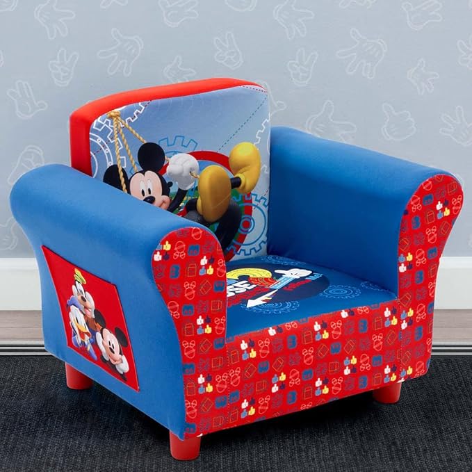 Delta Children Upholstered Chair, Disney Mickey Mouse