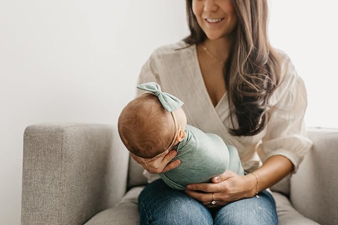 Copper Pearl Baby Bows: Stylish Headbands for Baby Girls, Premium Soft and Stretchy Baby Headbands