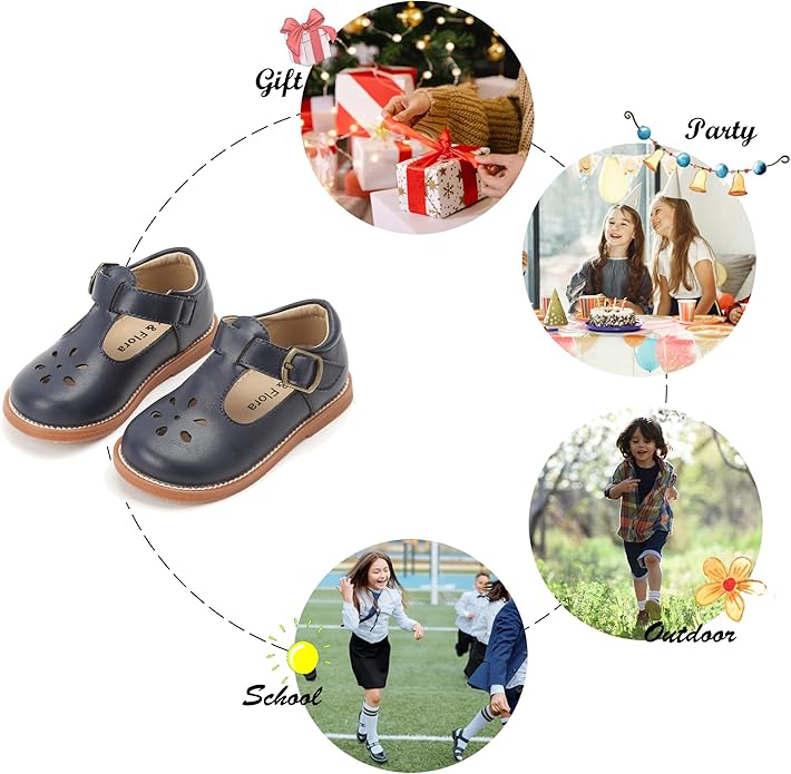Felix & Flora Toddler Little Girl Mary Jane Dress Shoes