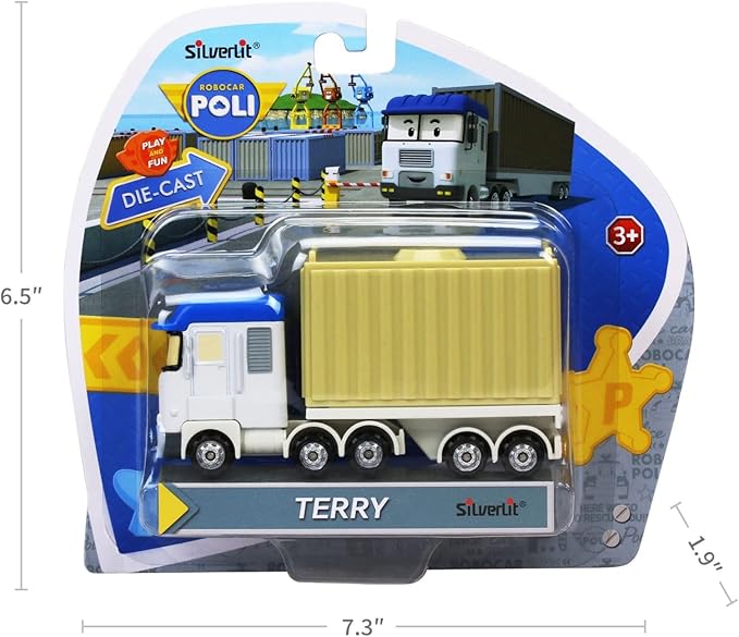 Robocar Poli, Terry DIE-CAST Metal Toy Cars 1-5 Boys