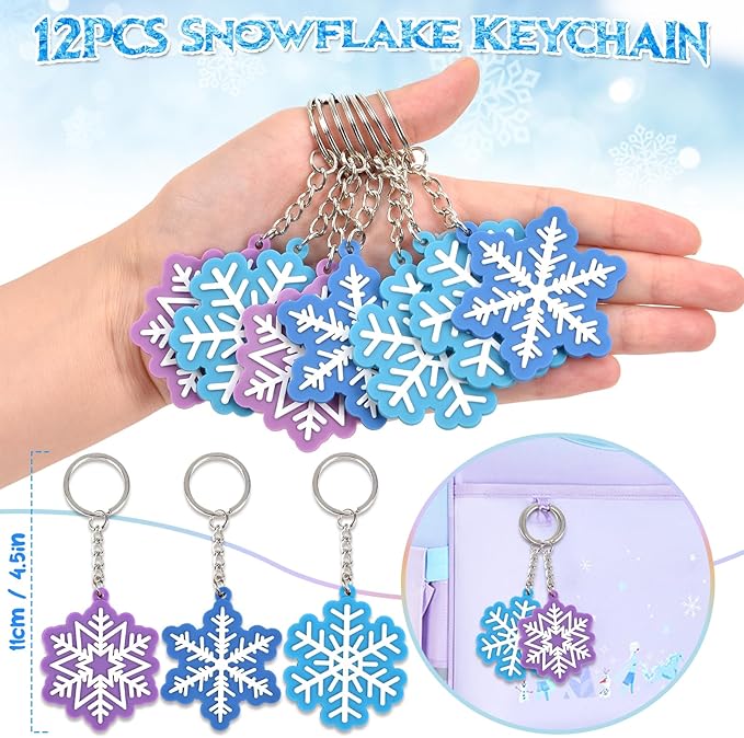 Winrayk 98Pcs Frozen Party Favors Birthday Supplies, Non Woven Tote Bag Snowflake Keychain Sticker Bracelet, Pinata Filler Goody Bag Stuffer Kids Classroom Prize Girls Elsa Frozen Party Supplies Decor
