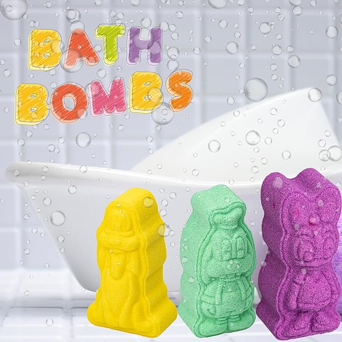 Mickey Minnie and Friends Bubblegum Scented Bath Bombs - Ages 3+ Character
