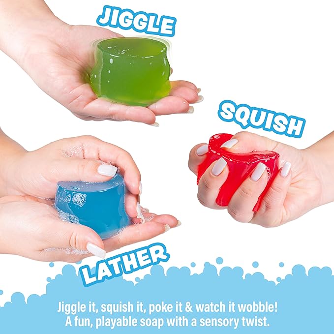 Tub Works® Jiggly Jelly Soap Kids Soap Bath Toy, 6 Pack | Wobbly