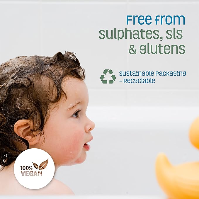 Nature's Baby Shampoo, Face & Body Wash 8 oz - Formulated for Problem And Sensitive Skin (2-Pack)