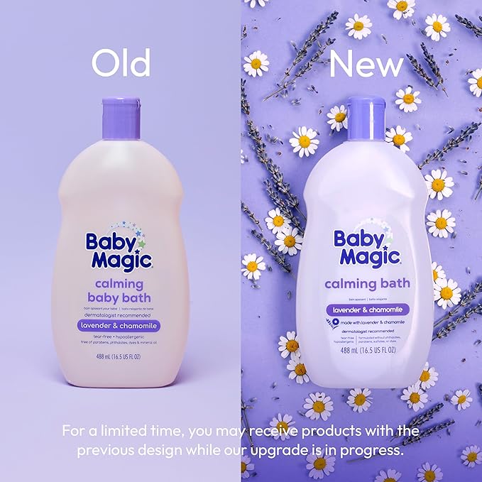 Baby Magic Calming Baby Bath, 16.5 Fl Oz (Pack of 5)