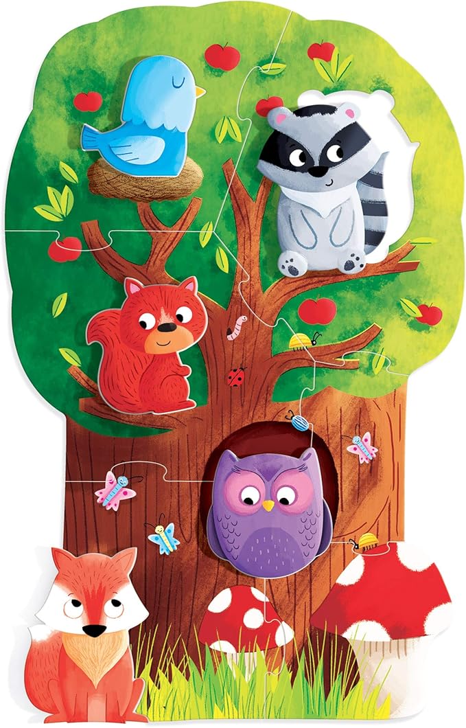 HEADU Montessori First Puzzle The Forest, Educational Toys for Boys and Girls Ages 2-99 Years Old, Toddler Learning Toys, Teacher Homeschool Supplies, Birthday