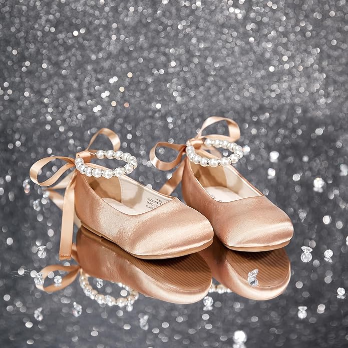 Felix & Flora Girls Toddler Little Ballet Shoes - Flower