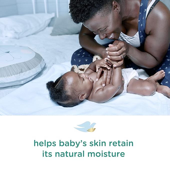 Baby Dove Sensitive Skin Care Baby Wash For Bath Time, Moisture Fragrance Free and Hypoallergenic 20 oz
