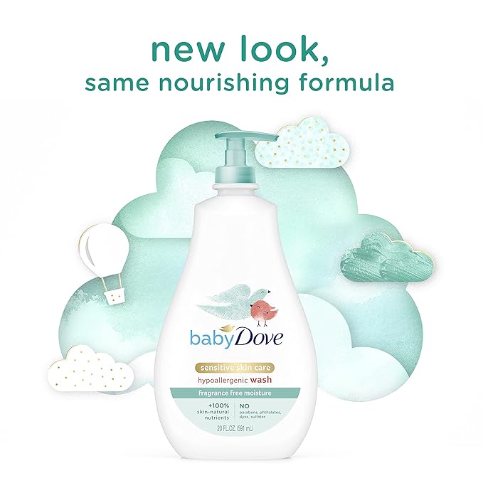 Baby Dove Sensitive Skin Care Baby Wash For Baby Bath 20 oz
