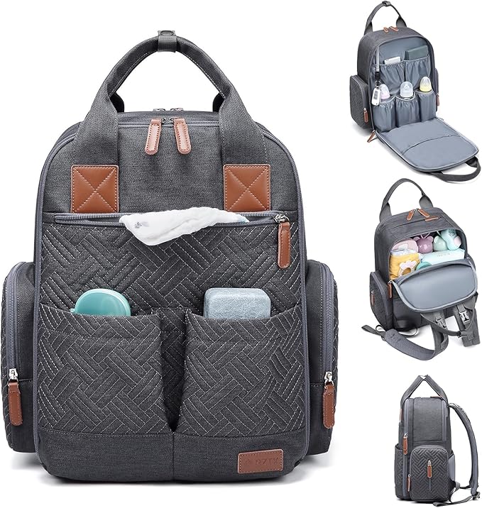 JOLLITO Baby Diaper Bag Backpack - Baby Bag for Boys & Girls