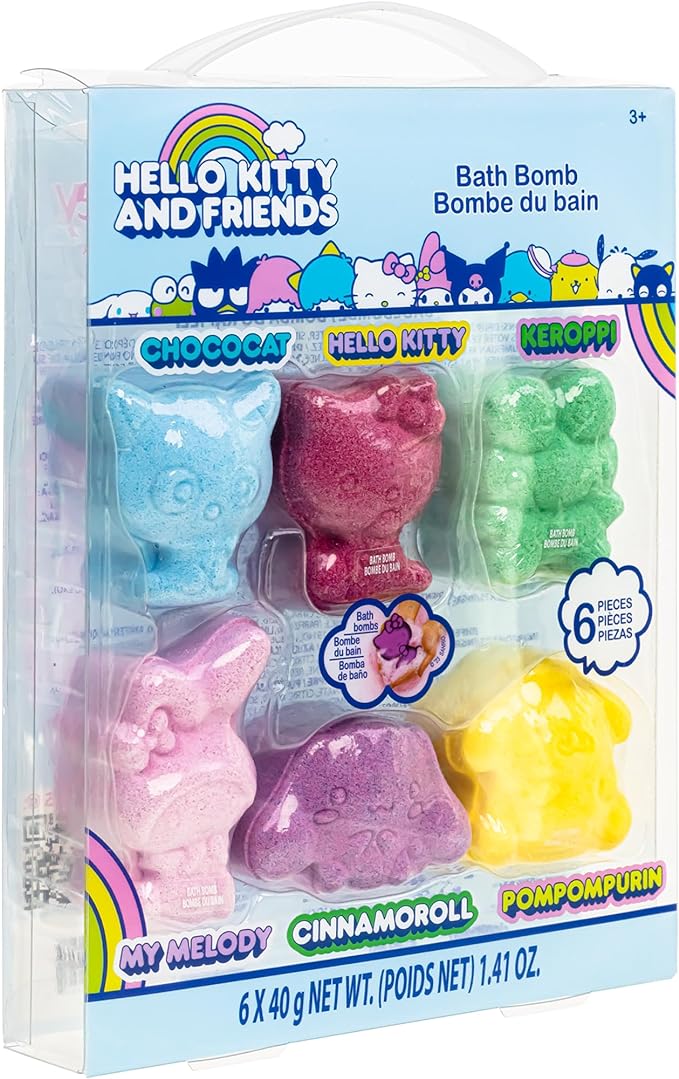Hello Kitty and Friends Bath Bombs Set, 6 Piece 3+ Character