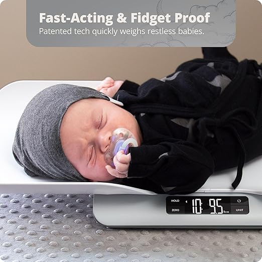 Greater Goods Digital Baby Scale with in-House Algorithm for Wiggly Babies, Infants