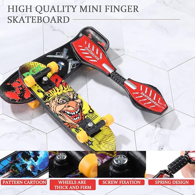 36 Pieces Mini Finger Skateboard Toy Skateboard Finger Boards