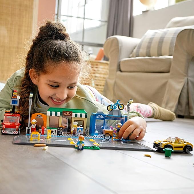 LEGO City Shopping Street 60306 Building Kit; Cool Building Toy for Kids, New 2021 (533 Pieces)