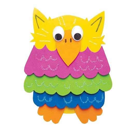 Baker Ross AW961 Foam Sheets Classpack - Pack of 50, Class Pack of Craft Pages for Kids Arts and Craft Activities, Great for Cutting, Gluing or Sewing!