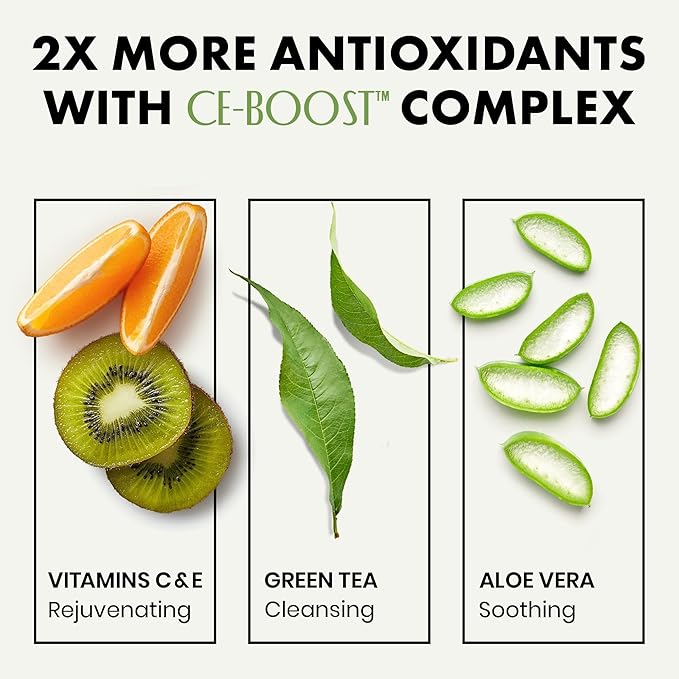 Gentle Facial Cleanser - Green Tea Face Wash + Aloe Vera, Vitamin C & E