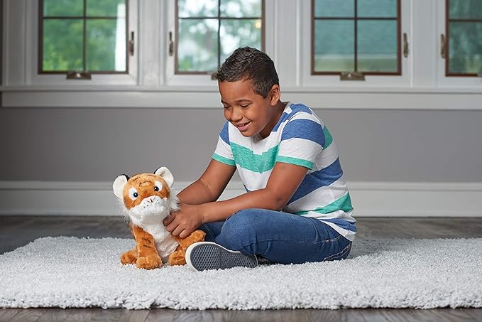 Wild Republic Tiger Cub Plush, Stuffed Animal, Plush Toy, Gifts for Kids, Cuddlekins, 12", Multi, Model:19372