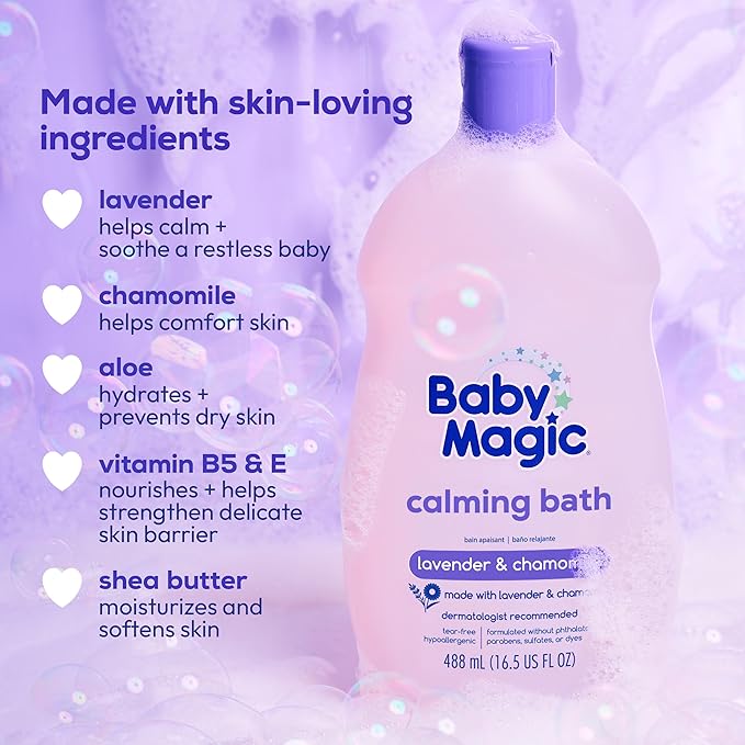 Baby Magic Calming Baby Bath, 16.5 Fl Oz (Pack of 5)