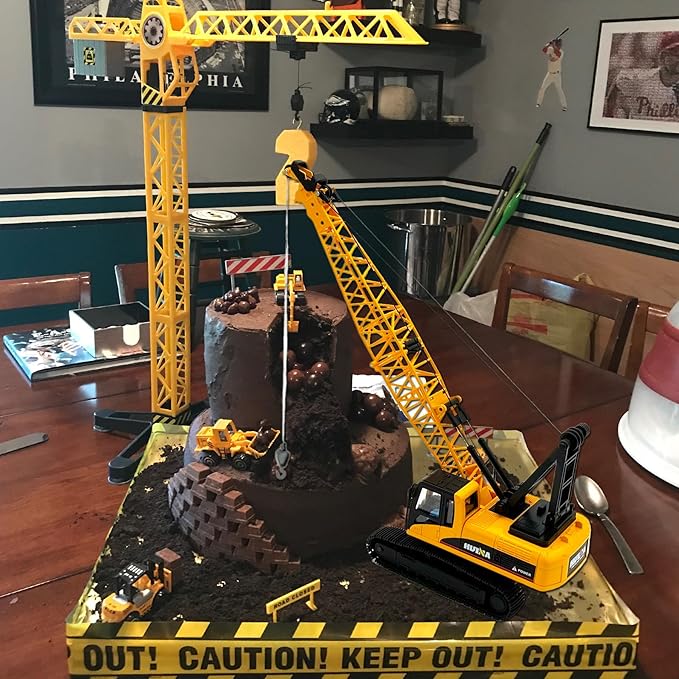 Gemini&Genius Crane Toys for Kids, Construction Vehicles Crane 1:35 Scale-15