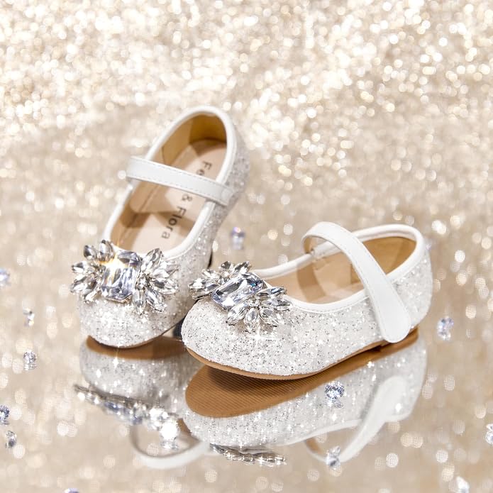 Felix & Flora Girls Toddler Little Ballet Shoes - Flower