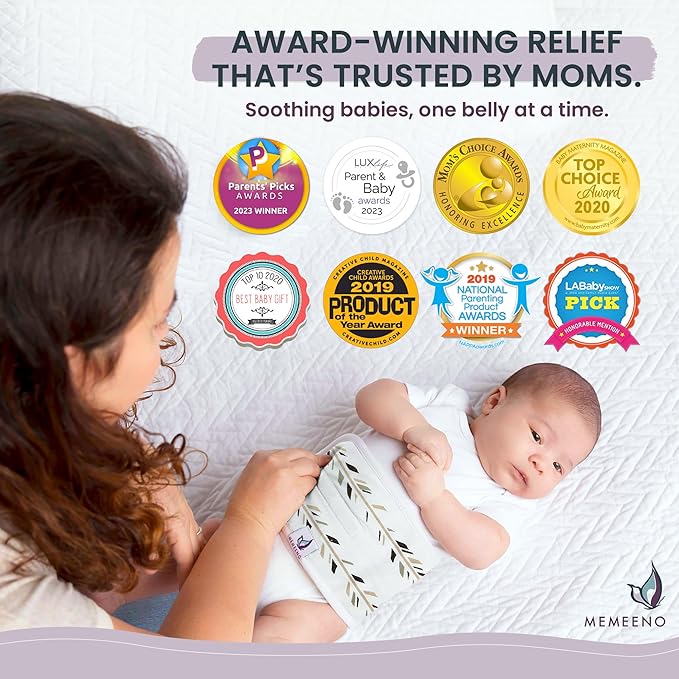 Baby Belly Band for Gas & Colic Baby Relief - Self Heating Belly Band Baby Belly Button Band Colic Band Tummy Wrap for Babies Colic Belt Baby Gas Wrap Colic Baby Relief Newborn