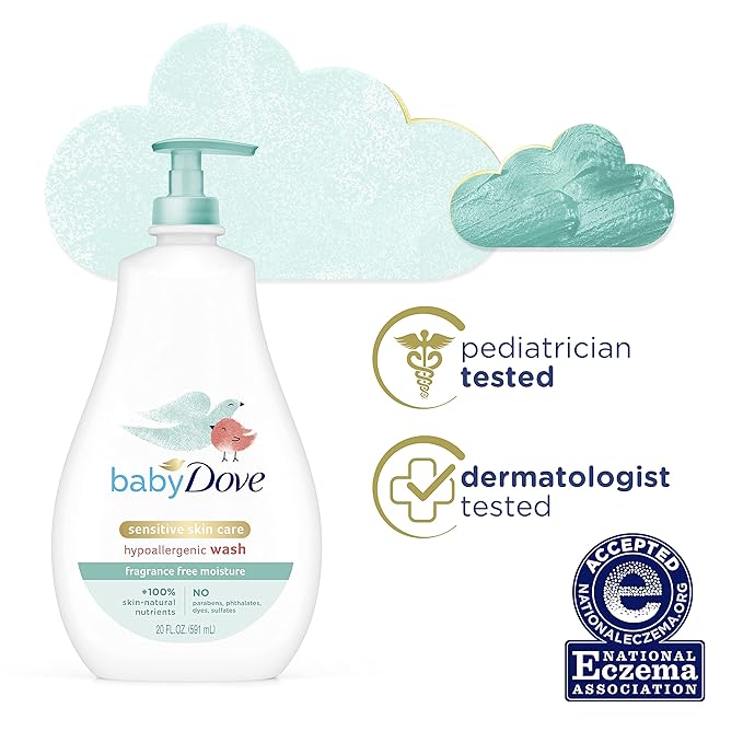 Baby Dove Sensitive Skin Care Baby Wash For Baby Bath 20 oz