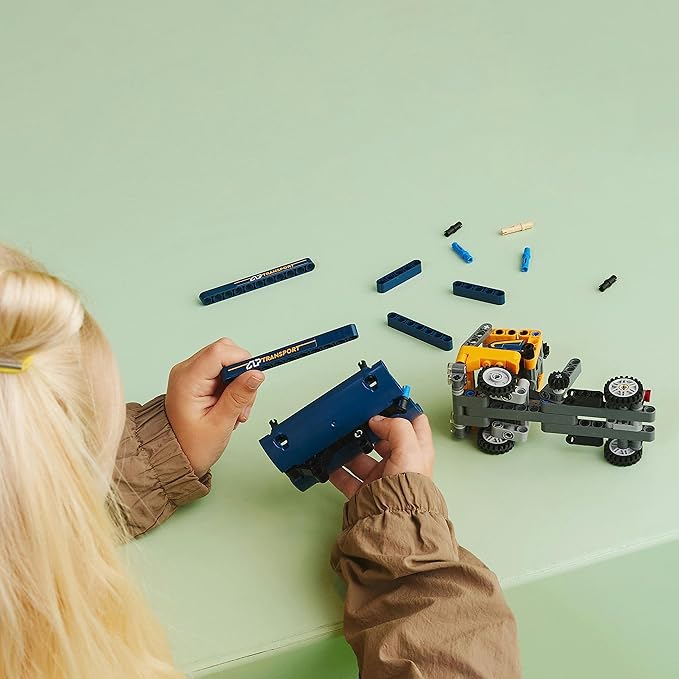 LEGO Technic Dump Car 42147 Toy Blocks, Present, Vehicles, City Making, Boys, Ages 7 and Up