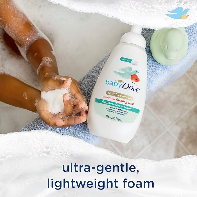 Baby Dove Baby Foaming Wash Fragrance Free Moisture 4 Count 13.5 fl.