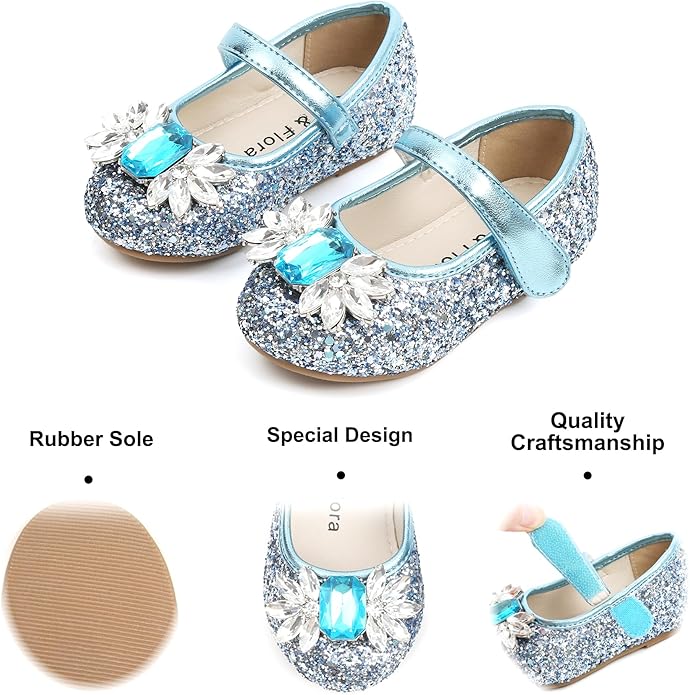 Felix & Flora Girls Toddler Little Ballet Shoes - Flower