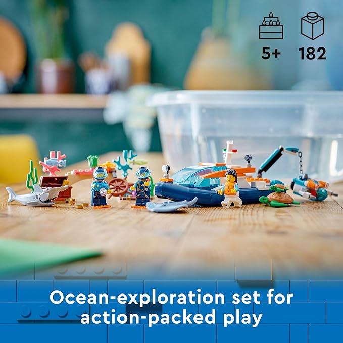 LEGO 60377 City Sea Explorer Boat Set