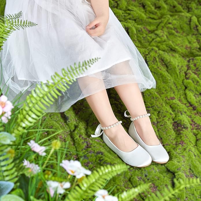 Felix & Flora Girls Toddler Little Ballet Shoes - Flower