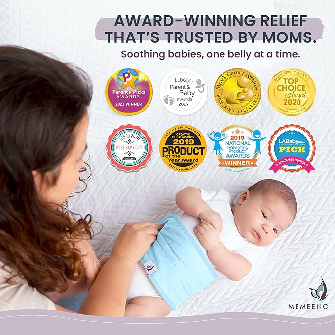 Baby Belly Band for Gas & Colic Baby Relief - Self Heating Belly Band Baby Belly Button Band Colic Band Tummy Wrap for Babies Colic Belt Baby Gas Wrap Colic Baby Relief Newborn