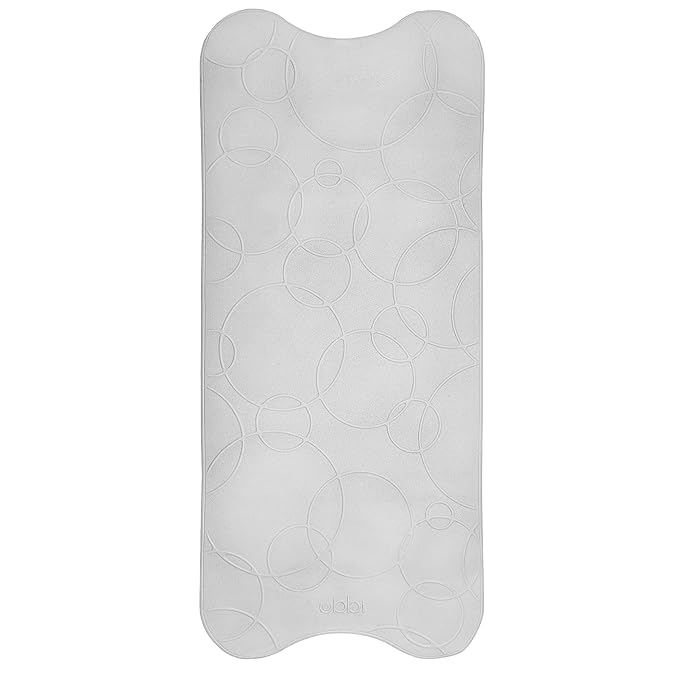 Ubbi Cushioned Non-Slip Bath Mat for Baby, Powerful Suction Cups