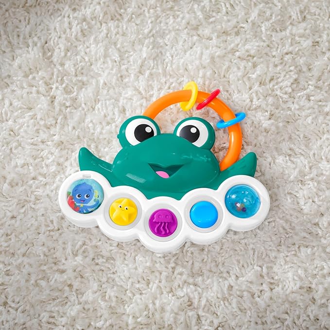 Baby Einstein Ocean Explorers Neptune?s Busy Bubbles Sensory Activity Toy, with Interactive Lights and Music 3+ Months