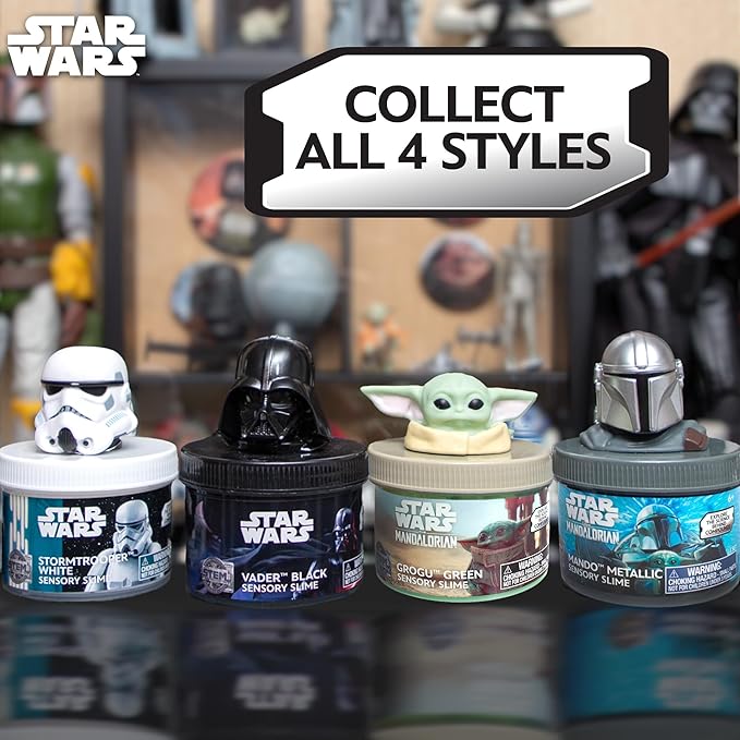 STAR WARS Stormtrooper White Slime, 8oz Star Wars Slime, Pre-Made Slime, Party Favors for Kids, Perfect for Goodie Bags, Desk Toys, Star Wars Merch, Star Wars Toys, Great Gifts for Adults & Kids