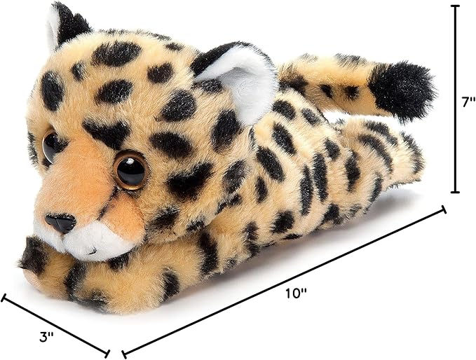 The Petting Zoo Cheetah Stuffed Animal Plushie Slap Bracelet, Gifts for Kids, Slapstix Animals, Cheetah Plush Toy 10 inches