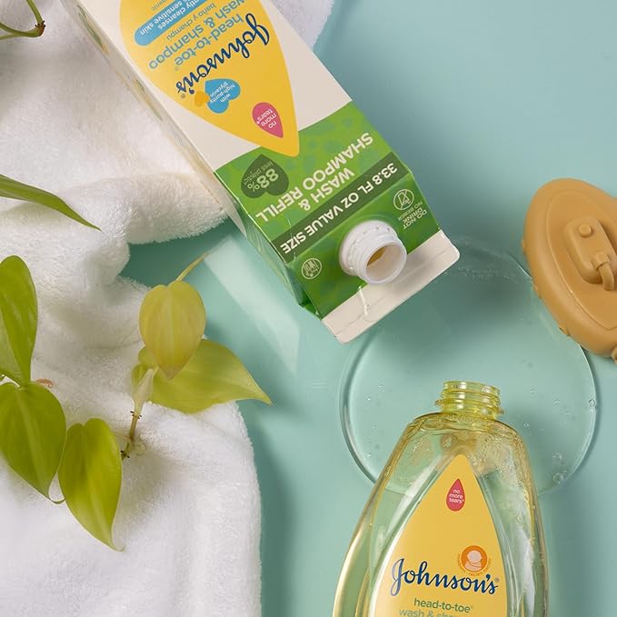 Johnson's Head-To-Toe Gentle Baby Body & Hair Wash, Tear-Free 33.8 fl.