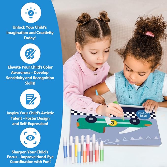 Colorful Sand Art Kit Crafts for Kids Ages 4-8- 12 Colored Sands, 16 Vehicles Sand Art Pictures - DIY Crafts Set for Girls and Boys,Arts and Crafts for Kids Ages 8-12