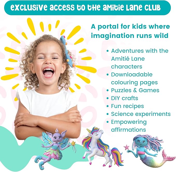 Amitié Lane Girls Mermaid Toys - DIY Light Up Terrarium Kit for Kids - Mermaid Gifts for Girls 5-7, Little Girl Gifts, Crafts for Girls - Birthday Gift for 5 Year Old Girl