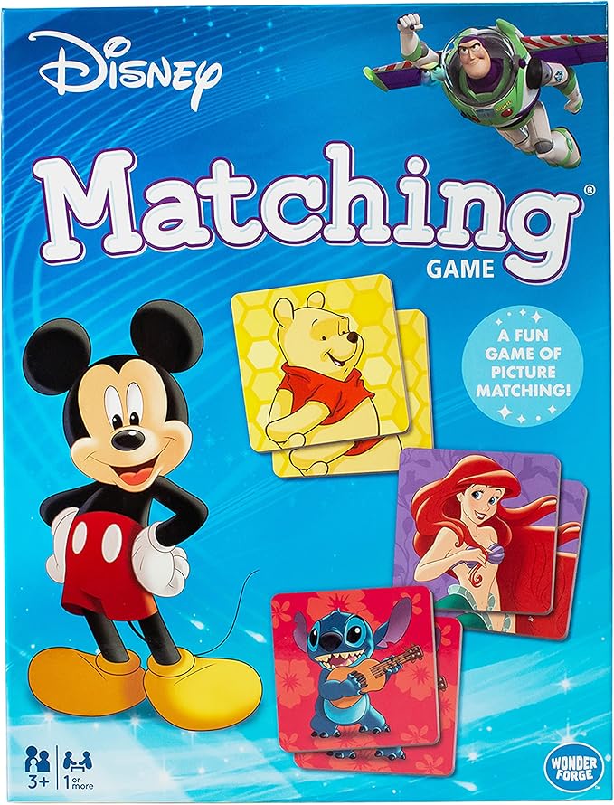 Wonder Forge Disney Classic Characters Matching Game | Fun Learning Toy for Kids Ages 3-5 | Engaging Memory Skills Game | Features Beloved Disney Icons