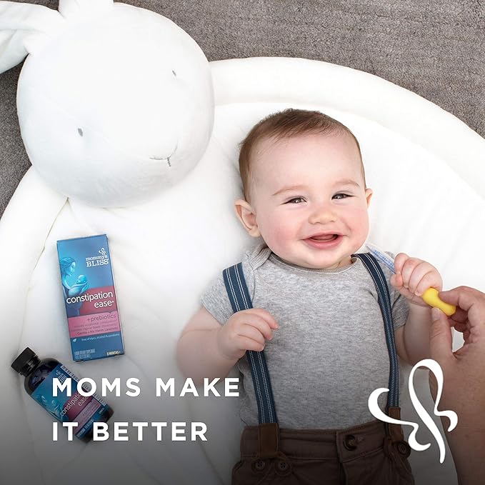 Mommy's Bliss Constipation Ease with Prebiotics, Promotes Bowel Movements 6 Months+, 4 Fl 2)