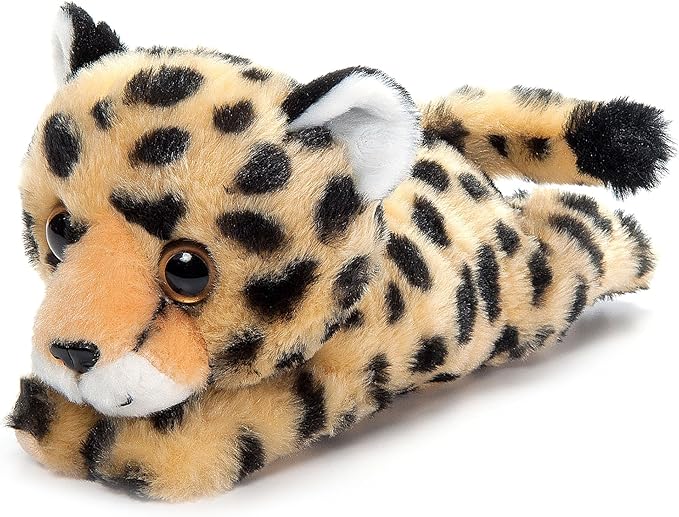 The Petting Zoo Cheetah Stuffed Animal Plushie Slap Bracelet, Gifts for Kids, Slapstix Animals, Cheetah Plush Toy 10 inches